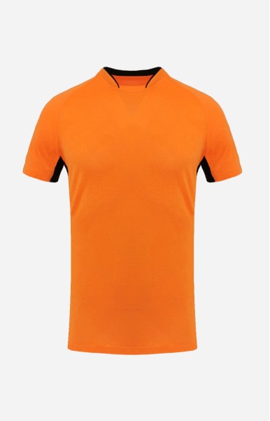 Personalize Men Soccer Jersey - III Orange and Black